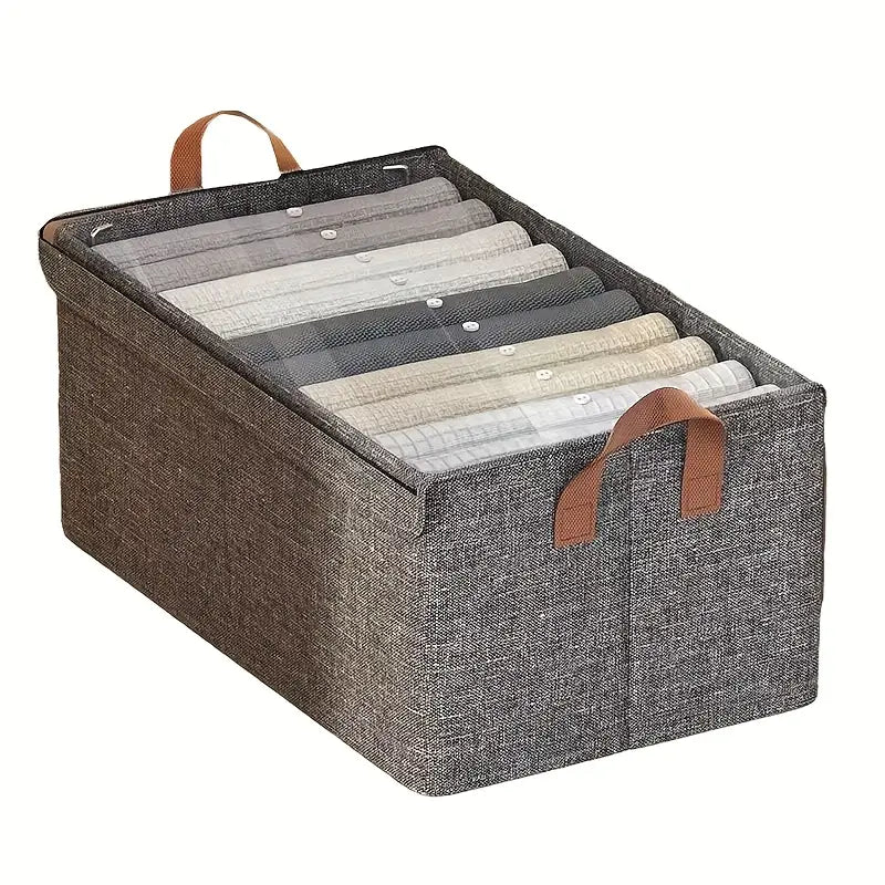 Boîte de rangement en tissu empilable pour vêtements