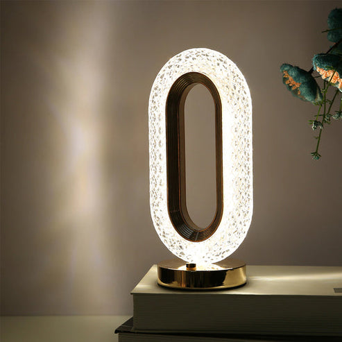 Lampe de table ovale tactile LED 3 couleurs