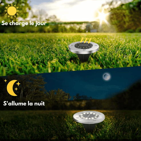 Spot Lumineux à Énergie Solaire Pour Jardin, Escaliers et Terrasses