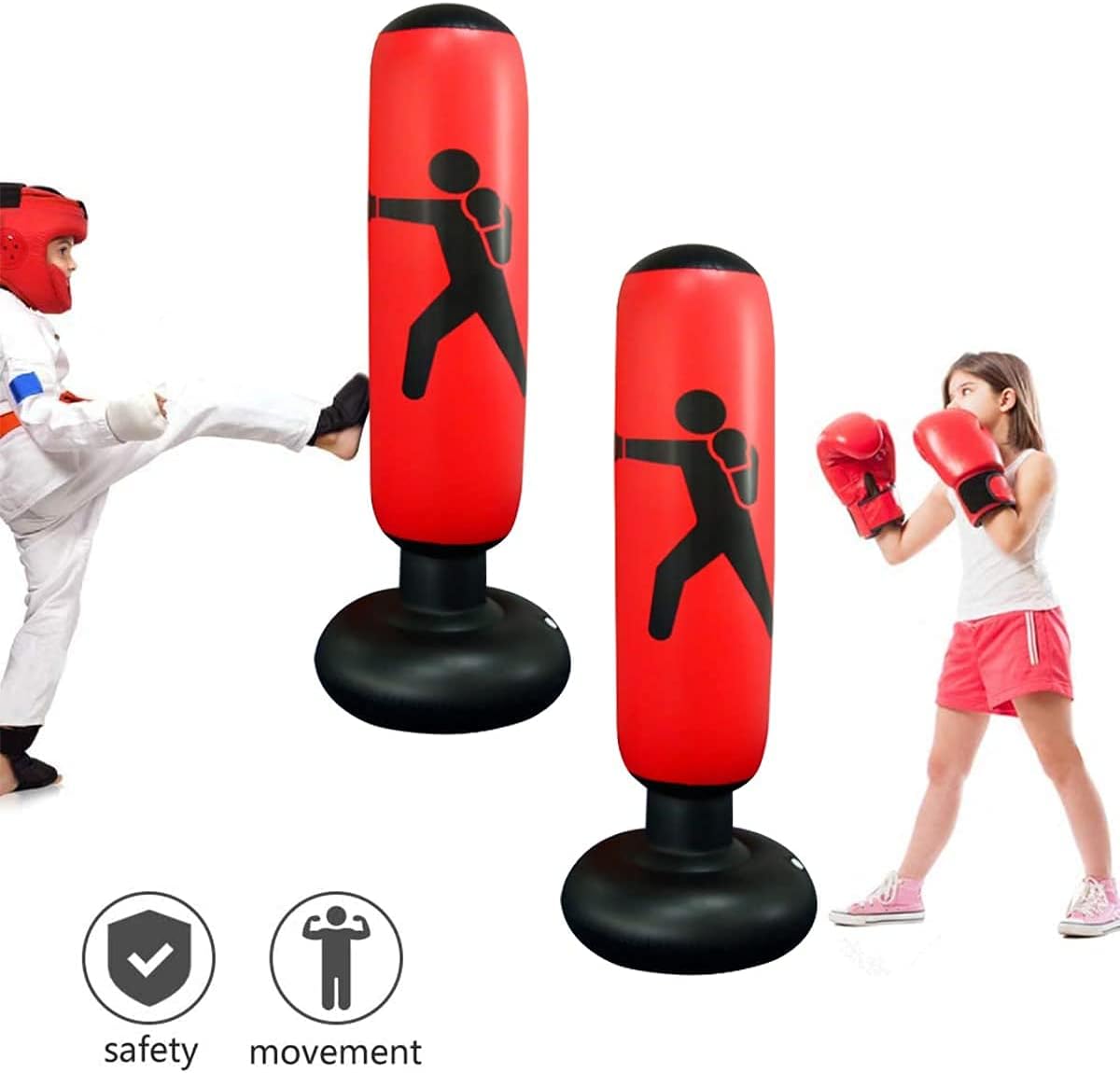 Sac de Frappe Gonflable Résistant – Pour Toute La Famille