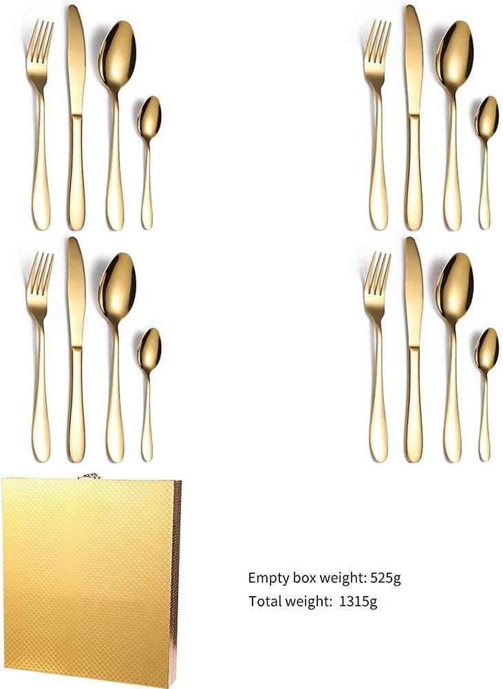 Ensemble de couverts en acier inoxydable de 24 pièces