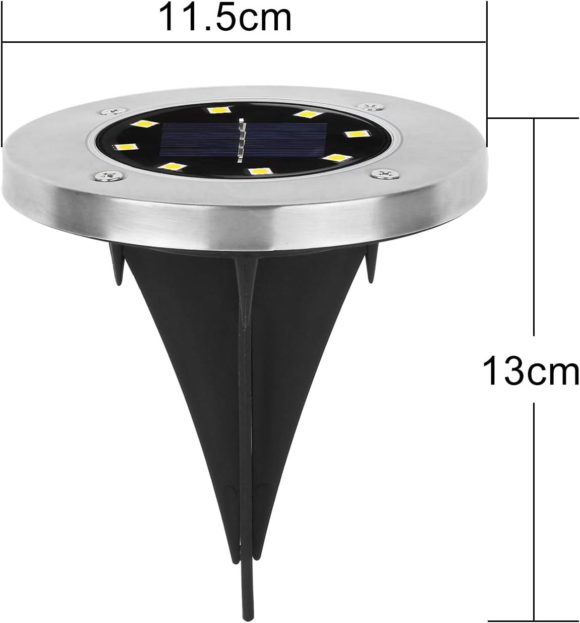 Spot Lumineux à Énergie Solaire Pour Jardin, Escaliers et Terrasses
