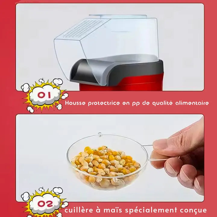 Machine à Popcorn Électrique à Air Chaud