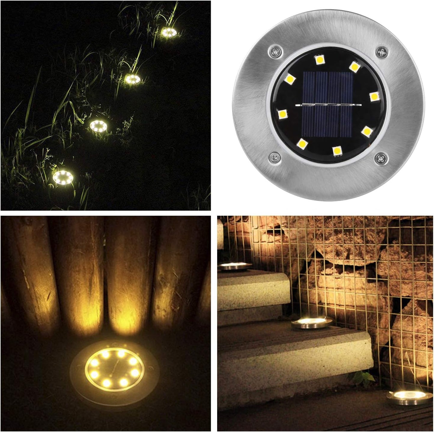 Spot Lumineux à Énergie Solaire Pour Jardin, Escaliers et Terrasses