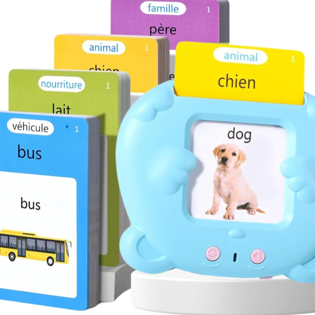 Cartes Éducatives Interactives – 3 Langues (Arabe, Français, Anglais)