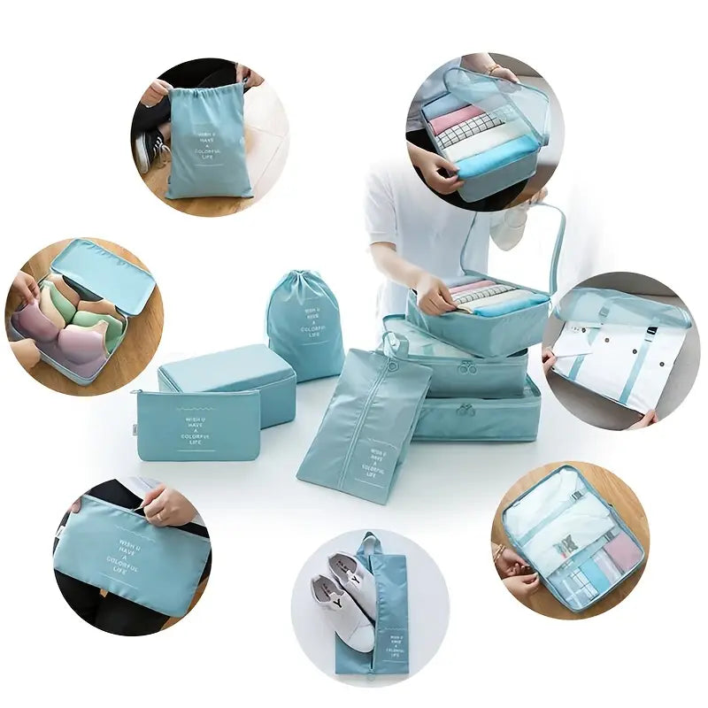 Pack de 8 Organisateurs de Valise