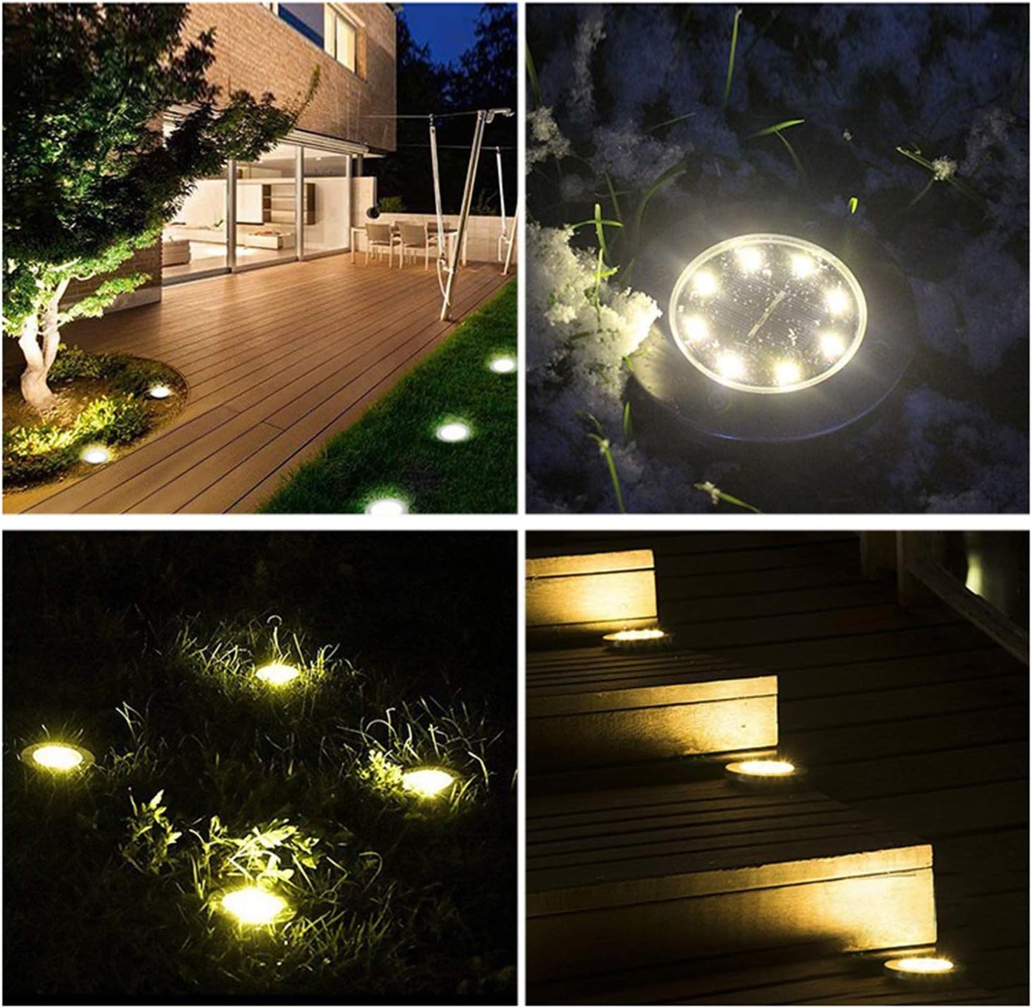 Spot Lumineux à Énergie Solaire Pour Jardin, Escaliers et Terrasses
