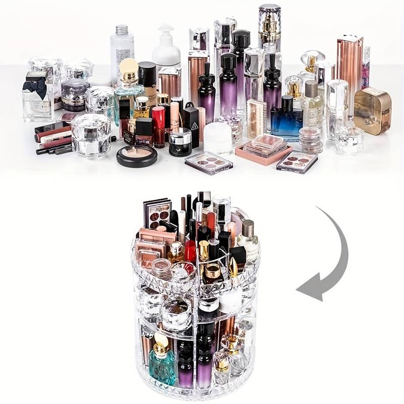 Organisateur De Maquillage Rotatif À 360 Degrés