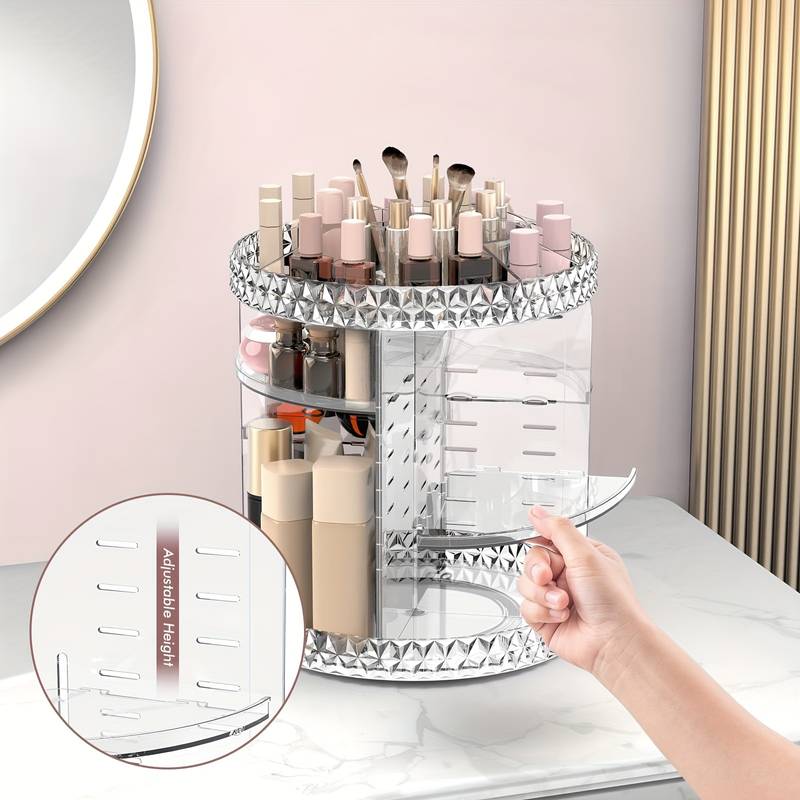 Organisateur De Maquillage Rotatif À 360 Degrés