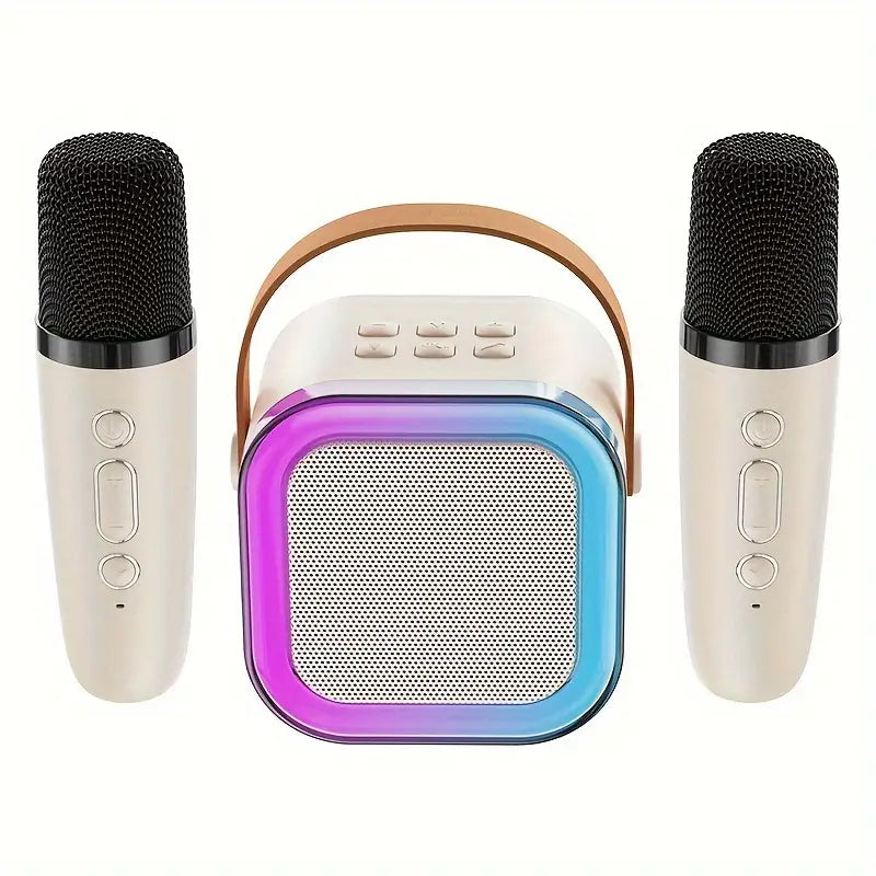 Ensemble Haut-Parleur Sans Fil avec 2 Microphones Portables