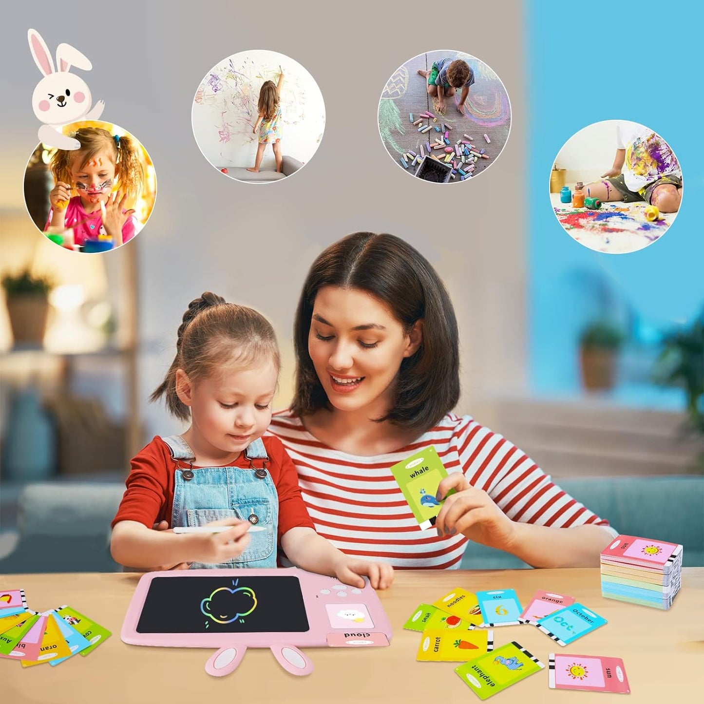 Tablette Ardoise Electronique Parlant Pour Enfant (Arabe-Anglais)