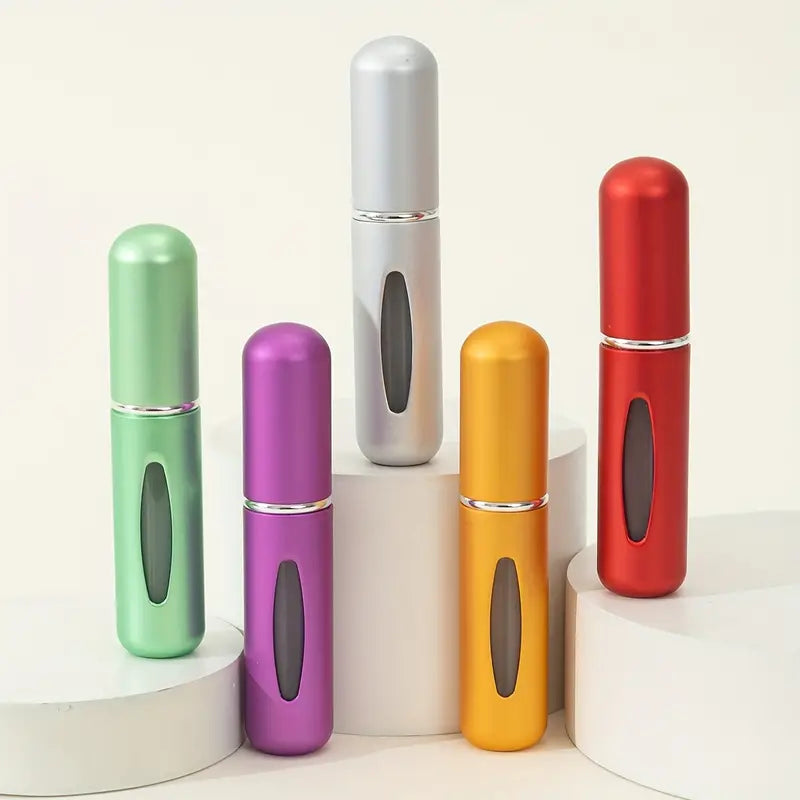 6 Mini Bouteille De Parfum Portable Rechargeable Avec Pompe De Parfum En Spray