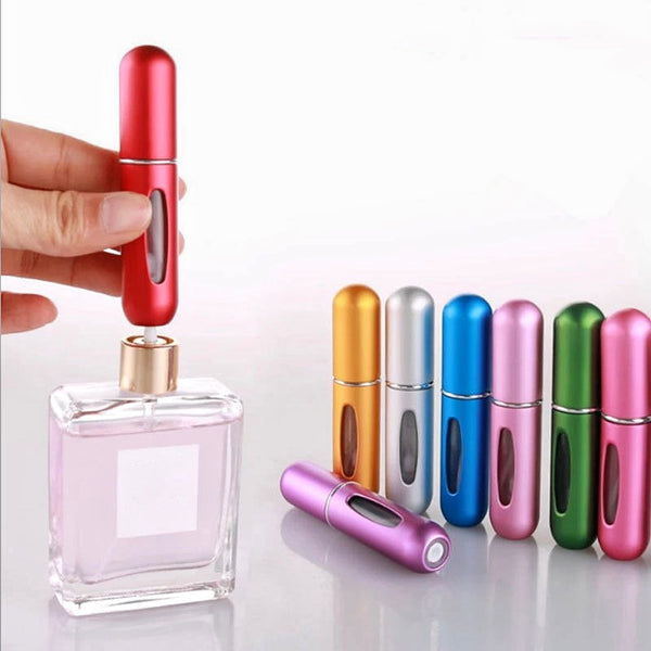 6 Mini Bouteille De Parfum Portable Rechargeable Avec Pompe De Parfum En Spray