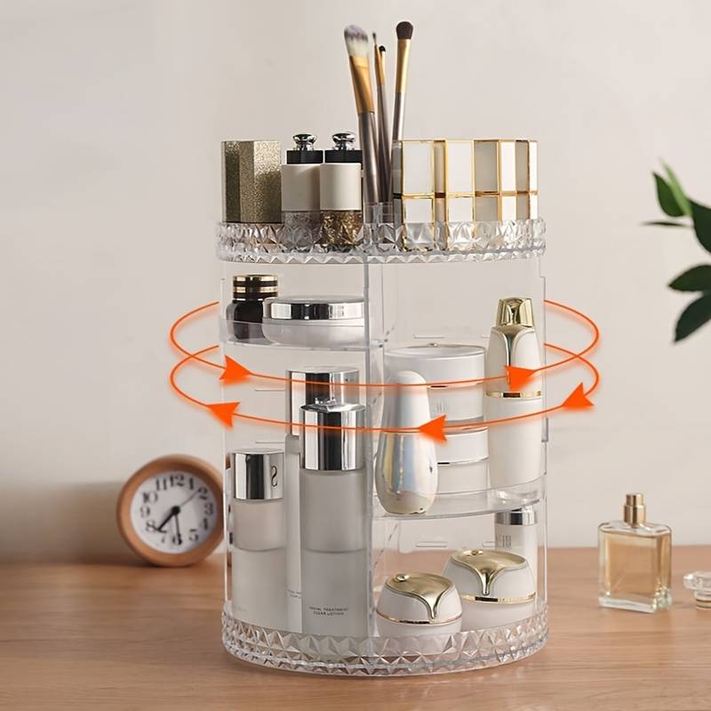 Organisateur De Maquillage Rotatif À 360 Degrés