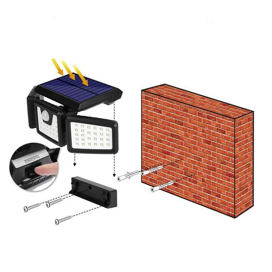 Applique Murale LED Étanche Multi-Angles pour Extérieur