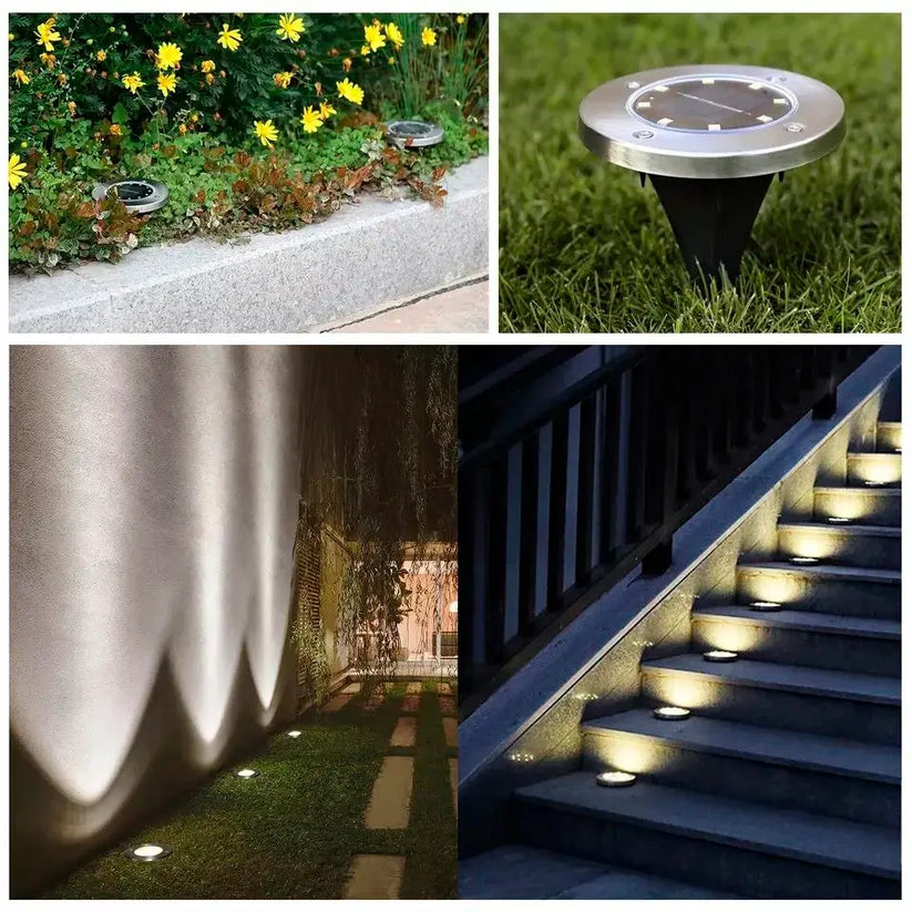 Spot Lumineux à Énergie Solaire Pour Jardin, Escaliers et Terrasses
