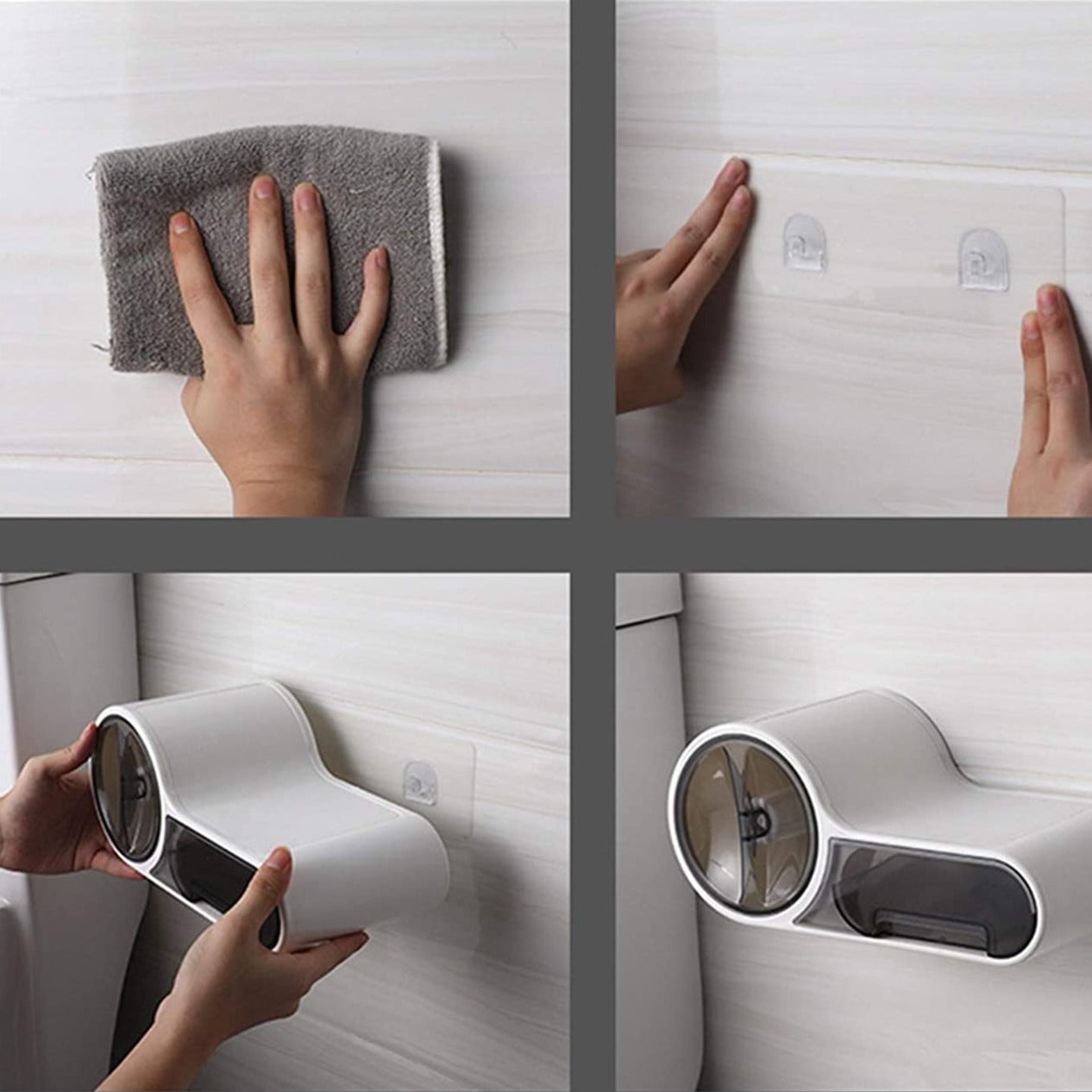 Porte-papier hygiénique multifonctionnel