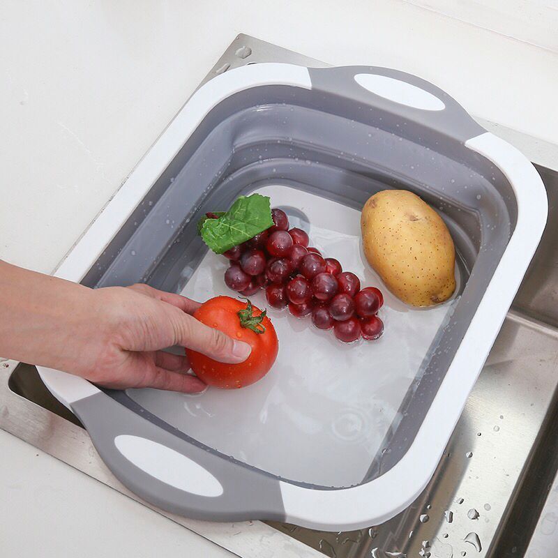 Multifonctions Panier Pliable 4 en 1 -Planche à découper