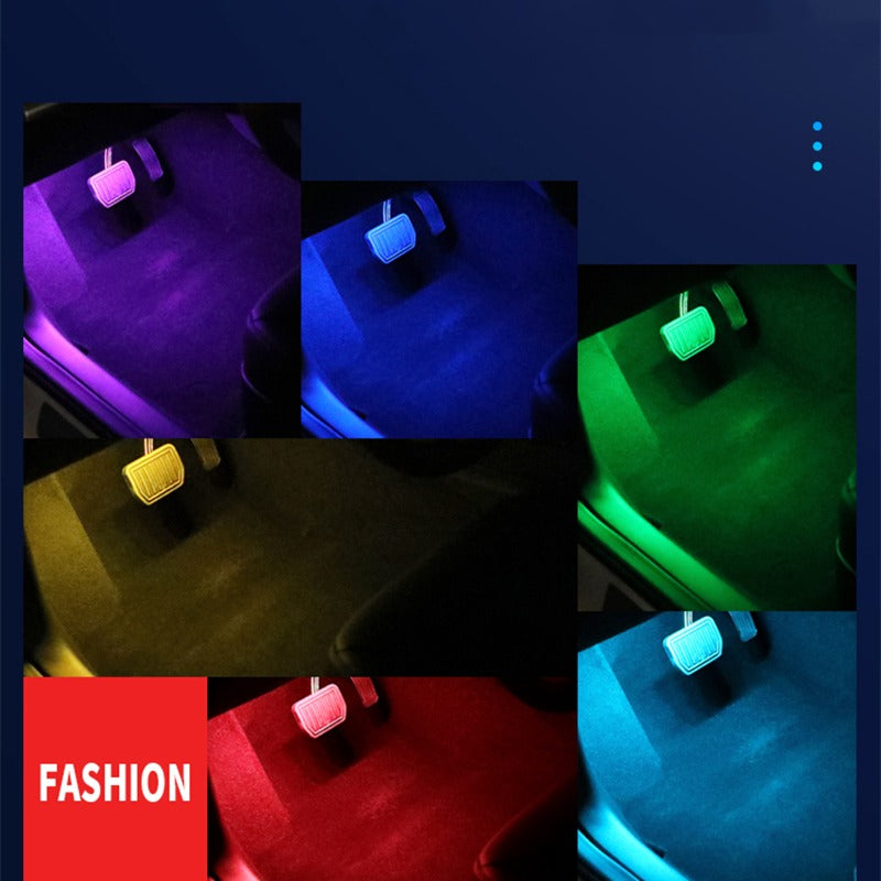 Lumière LED pour intérieur de voiture, télécommande sans fil