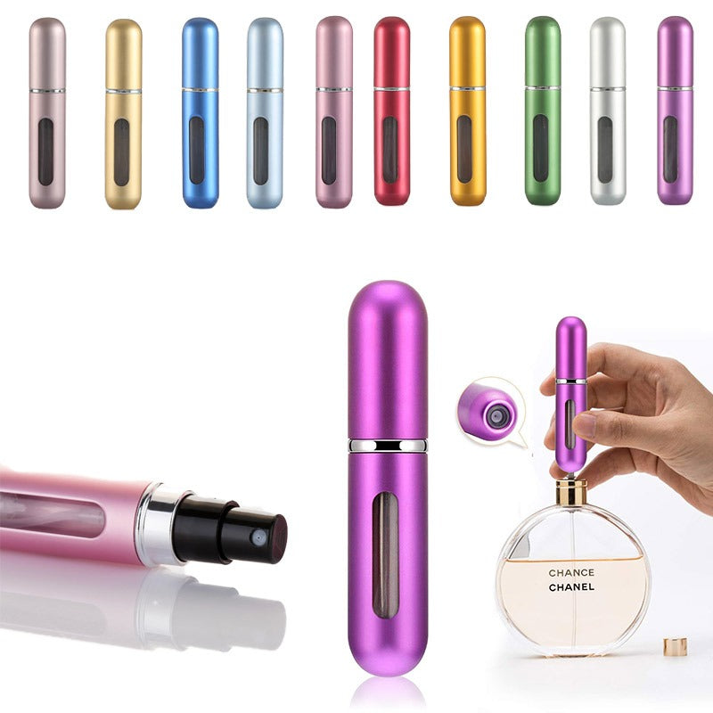 6 Mini Bouteille De Parfum Portable Rechargeable Avec Pompe De Parfum En Spray