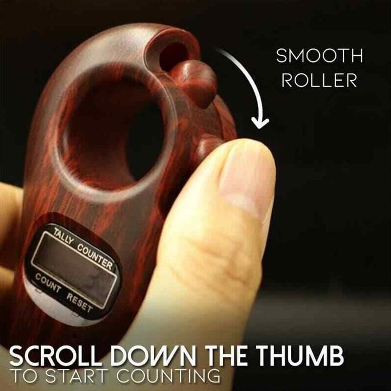 Compteur de perles numérique rotatif pour prière islamique Tasbih