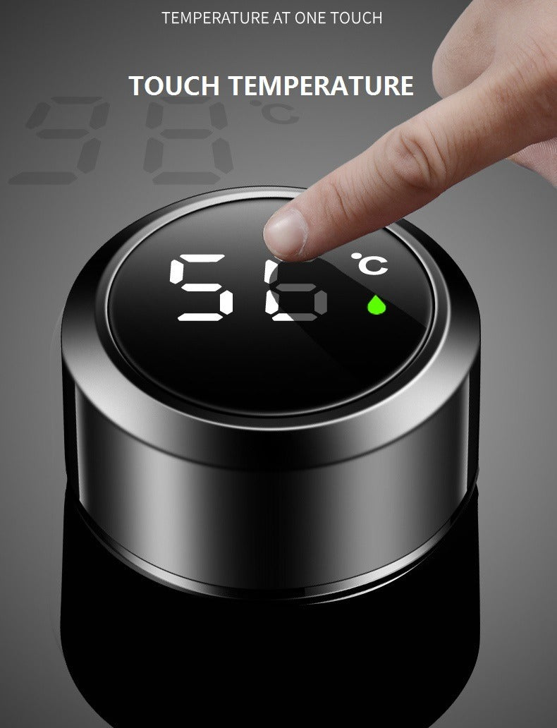 Thermos numérique intelligent en acier inoxydable
