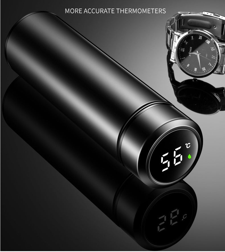 Thermos numérique intelligent en acier inoxydable