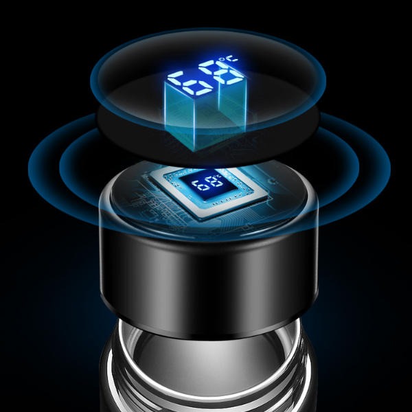 Thermos numérique intelligent en acier inoxydable
