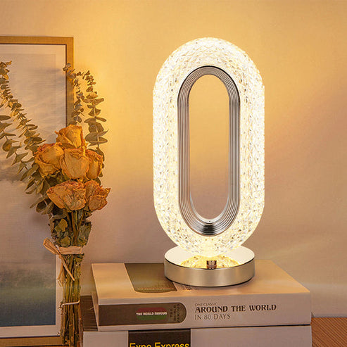 Lampe de table ovale tactile LED 3 couleurs