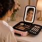 Trousse de Maquillage avec Miroir LED – Beauté & Rangement Tout-en-Un
