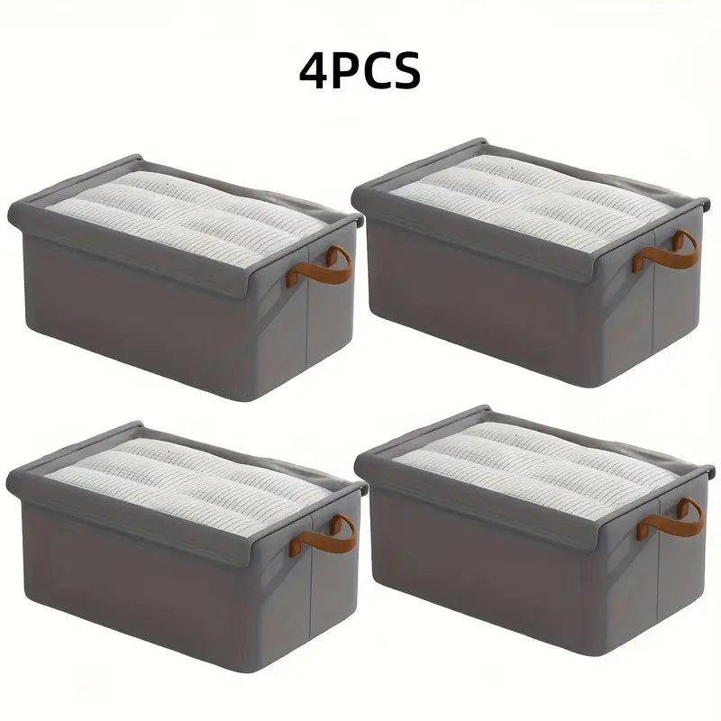 Boîte de rangement en tissu empilable pour vêtements