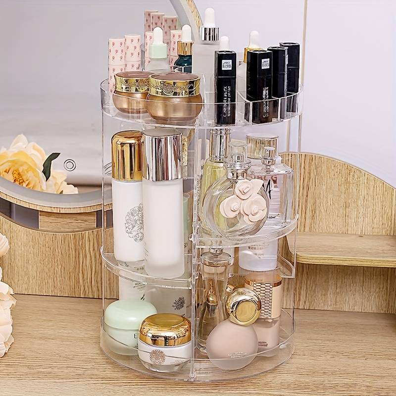 Organisateur De Maquillage Rotatif À 360 Degrés