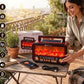 Radio Rétro 4-en-1 – Bluetooth, Lampe Flamme & Recharge Solaire