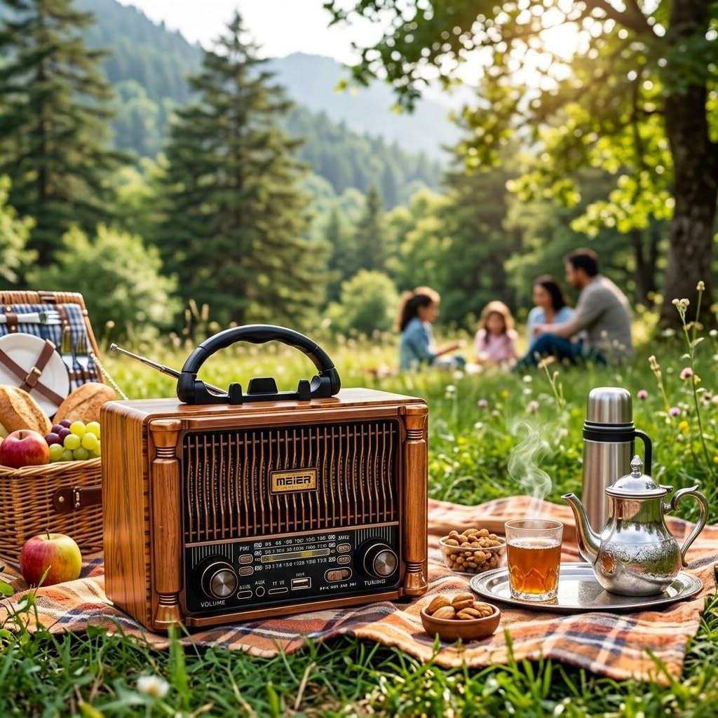 Radio Vintage Portable Bluetooth – Style Classique