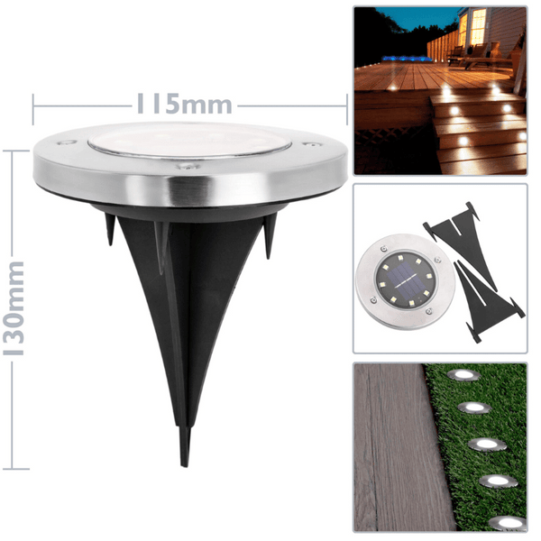 Spot Lumineux à Énergie Solaire Pour Jardin, Escaliers et Terrasses