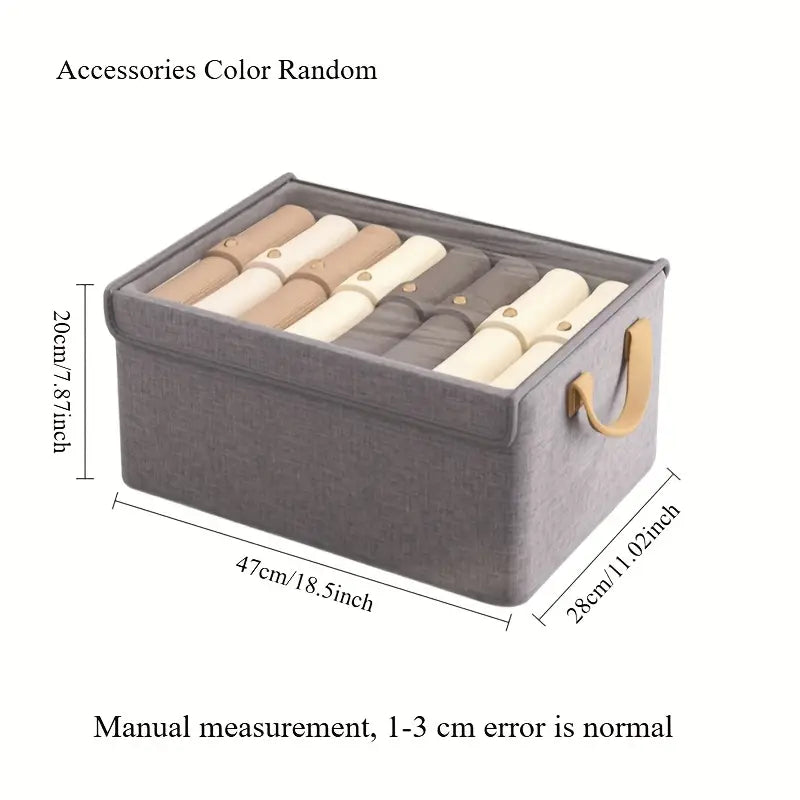 Boîte de rangement en tissu empilable pour vêtements