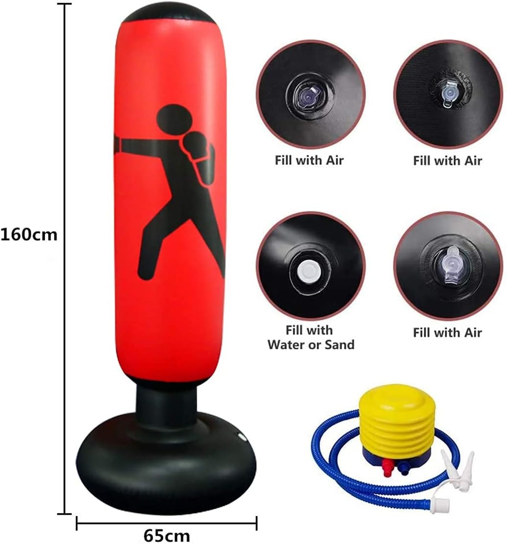 Sac de Frappe Gonflable Résistant – Pour Toute La Famille