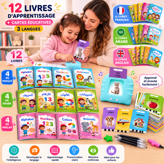 Pack Éducatif 3 Langues – Apprendre, Écrire & Découvrir