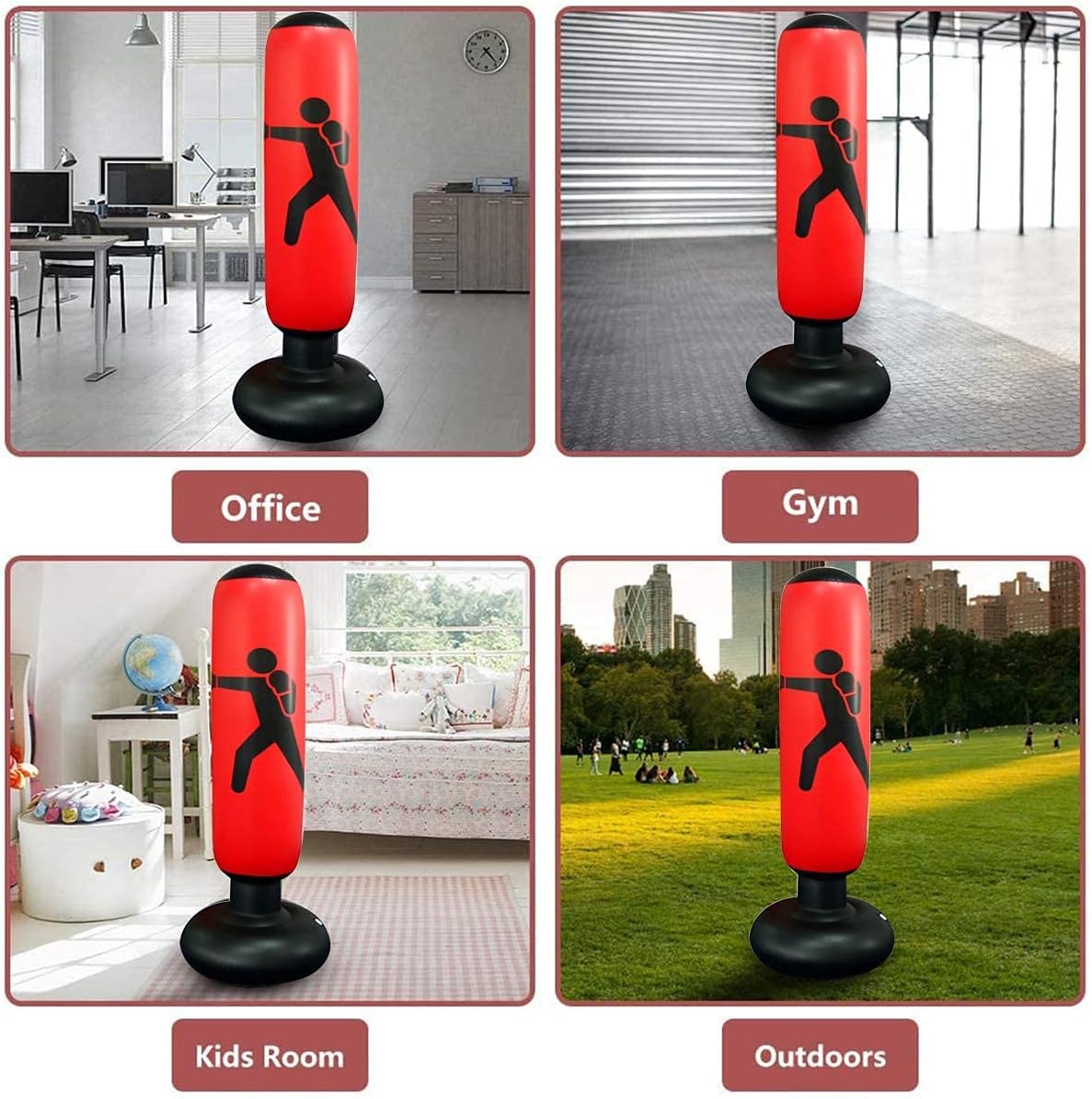 Sac de Frappe Gonflable Résistant – Pour Toute La Famille