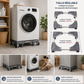 Support Universel Réglable pour Lave-Linge & Réfrigérateur – Facile à Déplacer & Nettoyer