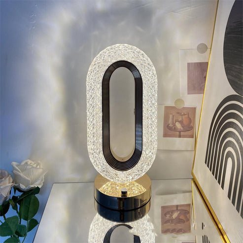 Lampe de table ovale tactile LED 3 couleurs