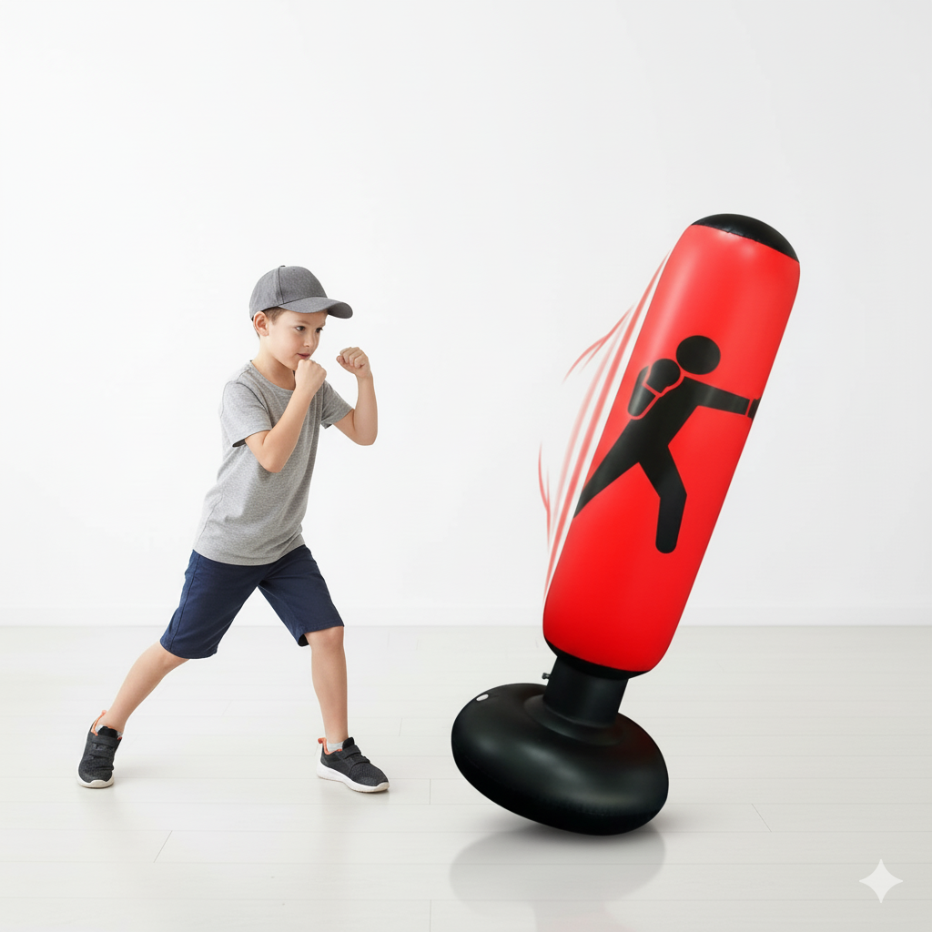 Sac de Frappe Gonflable Résistant – Pour Toute La Famille