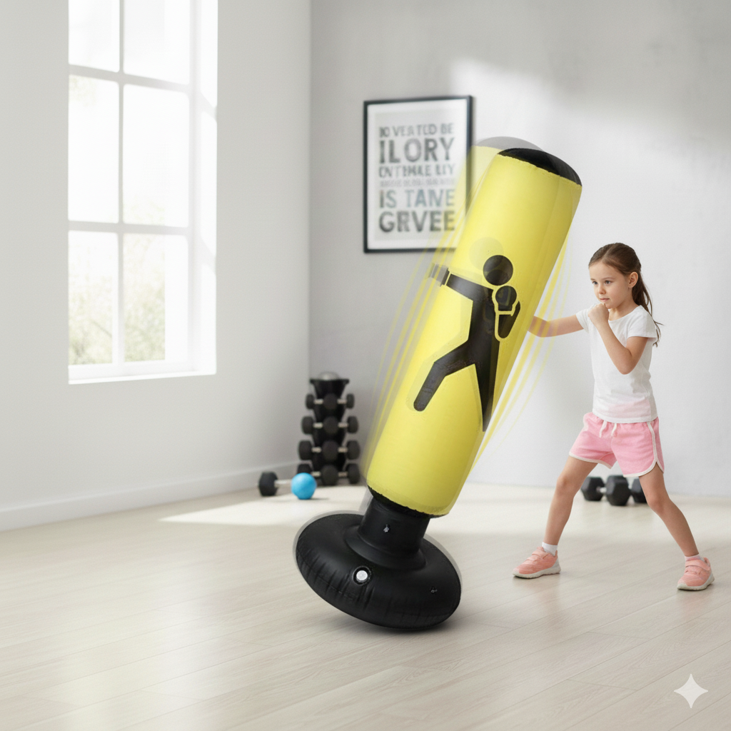 Sac de Frappe Gonflable Résistant – Pour Toute La Famille