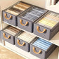 Boîte de rangement en tissu empilable pour vêtements