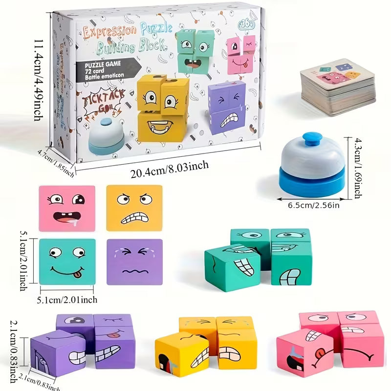 Mimic’Faces™ – Le Jeu Intelligent pour Enfants et Parents (Sans Écrans)