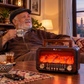 Radio Rétro 4-en-1 – Bluetooth, Lampe Flamme & Recharge Solaire