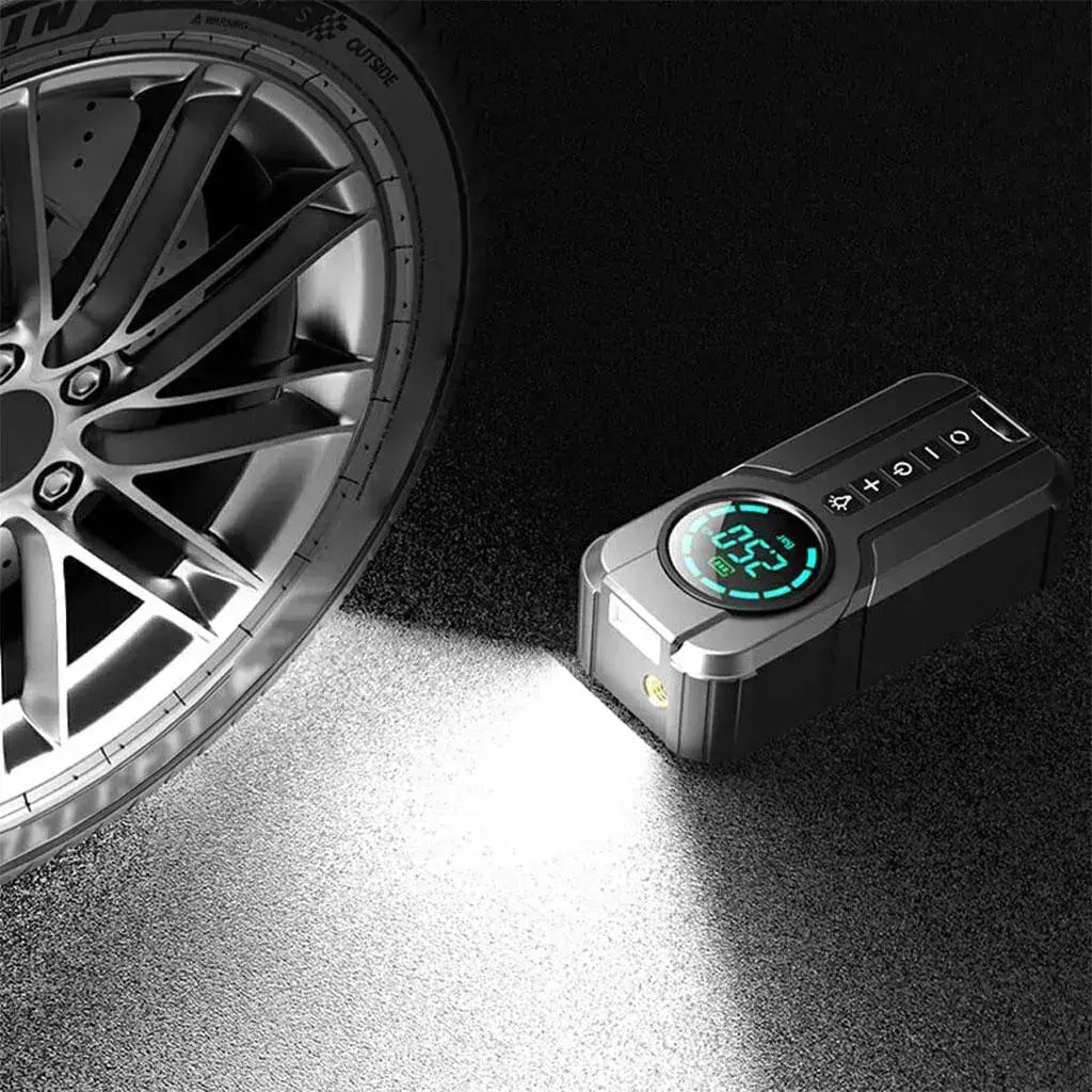 Démarreur de Voiture 4-en-1 avec Compresseur & Power Bank