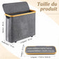 Organisateur de Papier Toilette avec Couvercle en Bambou – Design Élégant et Compact