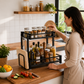 Étagère Multifonction de Cuisine à 2 Niveaux
