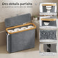 Organisateur de Papier Toilette avec Couvercle en Bambou – Design Élégant et Compact